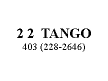 Text Box: 2 2  TANGO403 (228-2646)